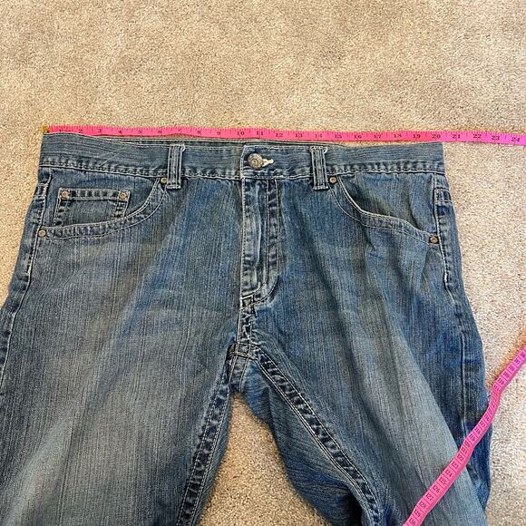 Request Jeans Mens Premium Lightwash Denim Bootcut 38x32 - Picture 8 of 13
